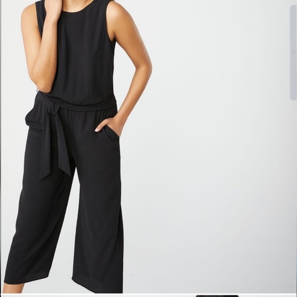 NWT RW&Co Belted Wide Leg Jumpsuit - Picture 7 of 8
